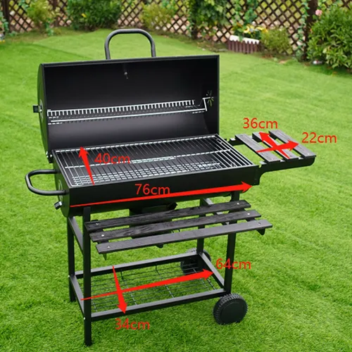 Grill węglowy VELACO VL03-BLACK Czarny