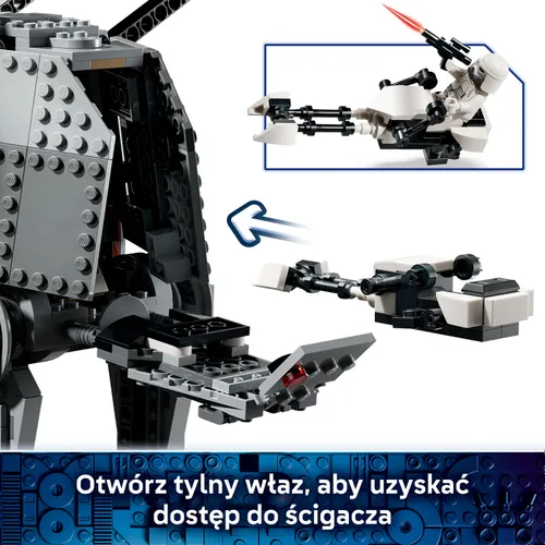 LEGO Star Wars 75454 Mandalorian AT-AT Resztek Imperium, zestaw klocków 10+