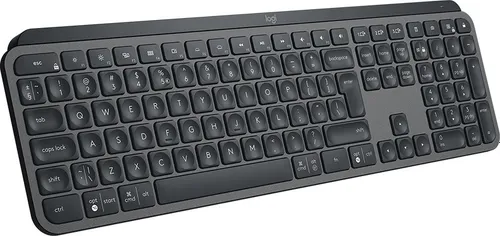 Klawiatura Logitech MX Keys bezprzewodowa 100% (full-size) podświetlana szara