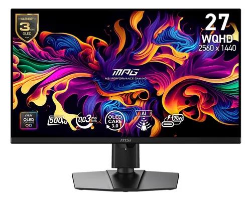 Monitor MSI 271QR QD-OLED X50 26.5" 2560x1440px 500Hz 0.03 ms [GTG]