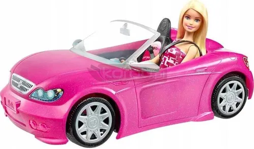 BARBIE AUTO LUKSUSOWY KABRIOLET SAMOCHÓD DLA LALEK Barbie zestaw z lalką DJR55