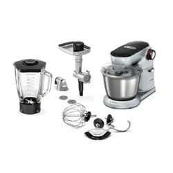 Robot kuchenny planetarny BOSCH MUM9B34S27 Optimum 1400W z blenderem kielichowym, maszynką do mięsa + misa BOSCH MUZ9ER1 do robotów Optimum MUM9