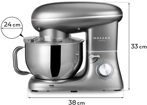 Robot kuchenny planetarny MOZANO Rob 01 1400W Szary