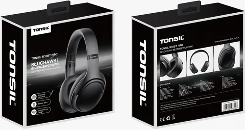 Słuchawki nauszne TONSIL R35BT Pro Czarny