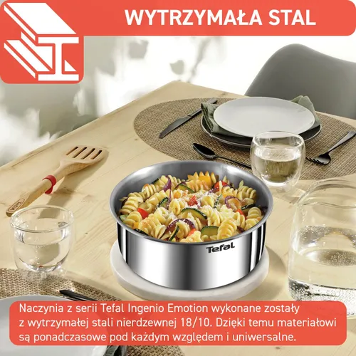 Zestaw patelni i garnków TEFAL Emotion L8968S04 Stalowy (8 elementów)