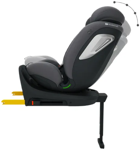 Fotelik samochodowy KINDERKRAFT I-360 2 Plus 40-150 cm (0-36 kg) Szary