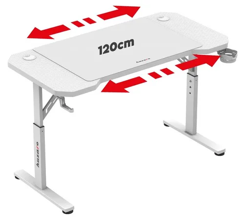 Biurko gamingowe HUZARO Hero 2.6 Biały