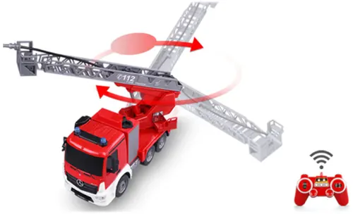 Zdalnie sterowany samochód COIL wóz strażacki Mercedes straż pożarna auto RC pilot LED