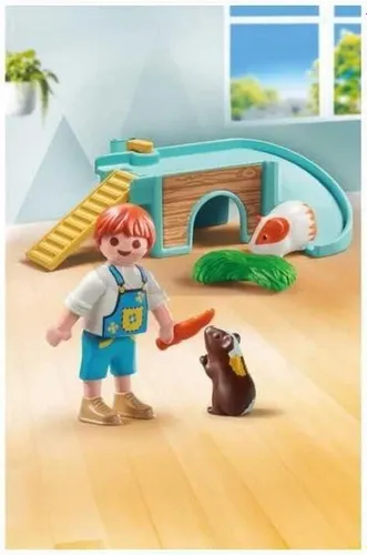 PLAYMOBIL MY LIFE 71746 CHŁOPIEC ZE ŚWINKĄ MORSKĄ zestaw dla dzieci 4+