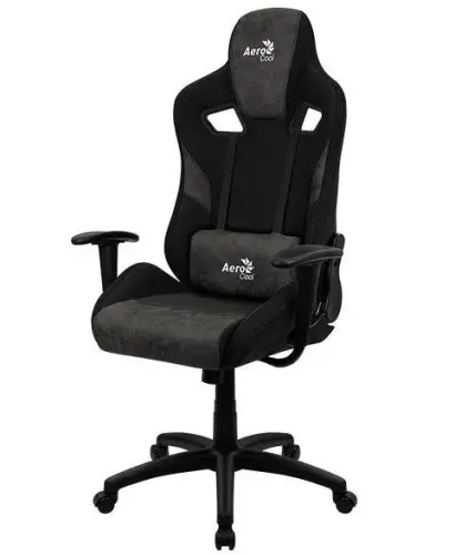 Fotel Aerocool COUNT AeroSuede Gamingowy do 150kg Skóra ECO Tkanina Iron Black