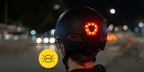 Kask XRIDER XRIH008M Inteligentny Czarny Miejski z lampką i kierunkowskazami (rozmiar M)