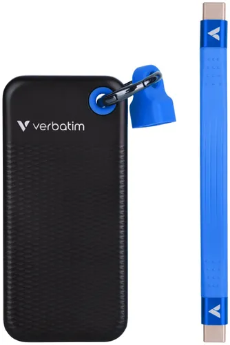 Dysk VERBATIM Pocket 256GB SSD Czarno-niebieski