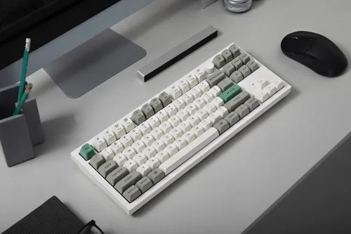 Klawiatura KEYCHRON Q3 Max Wireless Switch Gateron Jupiter Banana Biało-szaro-zielony