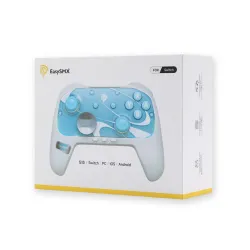 Pad EasySMX S10 do Nintendo Switch 2, PC Bezprzewodowy Biało/Niebieski