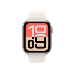 Apple Watch SE 3gen GPS koperta 40mm z aluminium Księżycowa poświata pasek sportowy Księżycowa poświata M/L