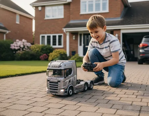 Zdalnie sterowany samochód COIL ciężarówka SCANIA 770S TIR RC 1:10 na pilota srebrna