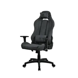 Fotel Arozzi Torretta Soft Fabric Dark Grey Gamingowy do 120kg Tkanina Ciemnoszary