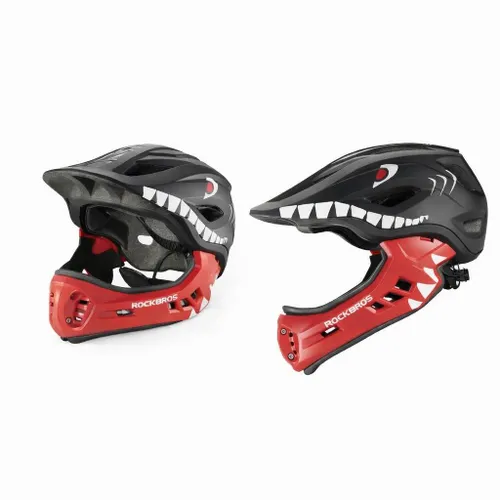 Kask rowerowy dziecięcy fullface szczękowy 2w1 odpinana szczęka rozmiar "M"