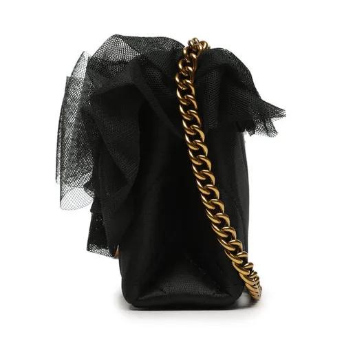 Kurt Geiger 690-Ruffle Mini Kensington 9963000609 Geantă Neagră
