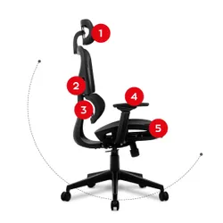 Fotel HUZARO Combat 8.0 Carbon Czarny