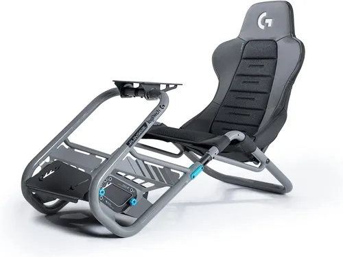 Fotel Playseat Trophy Logitech G Edition Wyścigowy do 163kg Tkanina Skóra ECO Szary