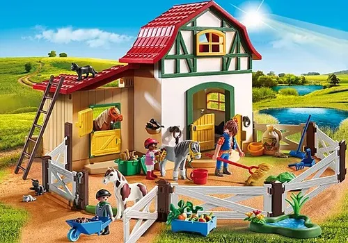 Playmobil Набор фигурок из страны 5684 Пони-ферма