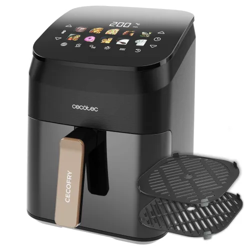 Air Fryer Frytkownica beztłuszczowa CECOTEC Cecofry&Grill Smoking 4500 3 w 1 z ukrytym grillem i wędzarnią