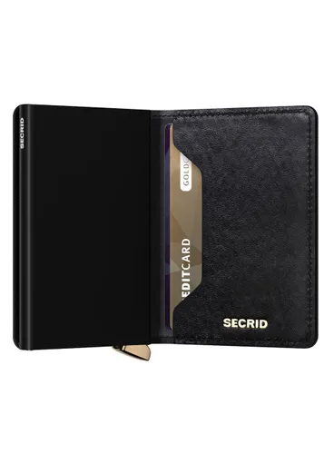 Кошелек Secrid Premium Slimwallet Emboss Diamond RFID - черный