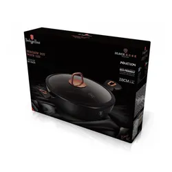 Garnek granitowy 28 cm Berlinger haus bh-1640 black rose 1szt