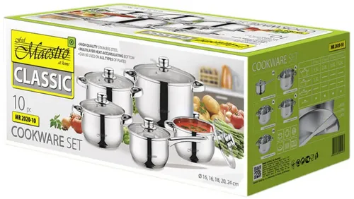 Zestaw garnków MAESTRO MR-2020-10 (10 elementów)