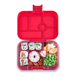 Szczelna średnia śniadaniówka Yumbox Original - wow red /monsters