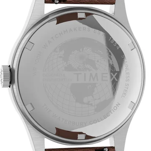 Timex Waterbury Traditional Saat TW2U90400 Kahverengi / Gümüş