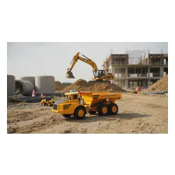 Zdalnie sterowany samochód COIL Auto RC pilot wywrotka ciężarówka VOLVO 1:16 żółta