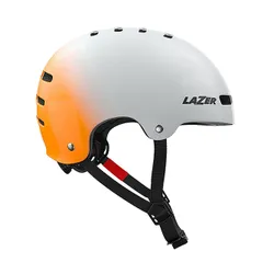 Kask rowerowy Lazer One+ silver/orange