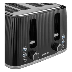 Toster Sencor STS 7541BK Ruszt do bułek Rozmrażanie 1860W