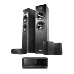 Yamaha MusicCast RX-V4A Cinema Package Black, NS-F51/NS-P51 Black