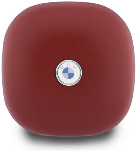 Słuchawki dokanałowe BMW Leather Metal Logo ANC Czerwony