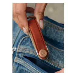 Etui organizer na klucze Orbitkey Waxed Canvas - brick red