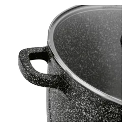 Garnek ceramiczny wysoki Konighoffer Kingstone 6,85 l okrągły z aromatyzerem i 2 nakładki