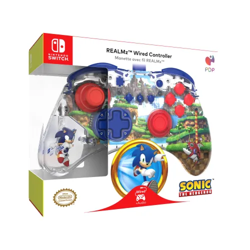 Геймпад PDP REALMz Sonic The Hedgenog Green Hill Zone к Nintenк Switch Проводной