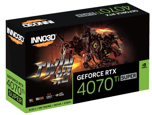 Karta graficzna Inno3D GeForce RTX 4070 Ti Super Twin X2 16GB GDDR6X 256bit DLSS