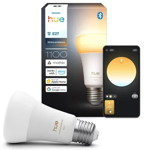 Inteligentna żarówka LED PHILIPS HUE 929003854901 8.1W E27 Bluetooth, ZigBee
