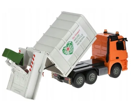 Zdalnie sterowany samochód COIL Mercedes śmieciarka Auto RC pilot LED klakson