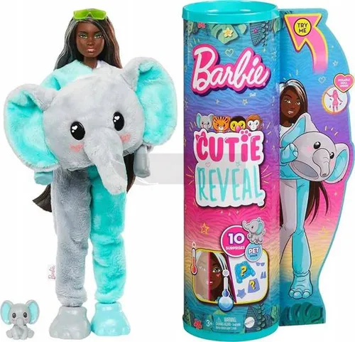 BARBIE CUTIE REVEAL LALKA W PRZEBRANIU SŁONIKA HKP98