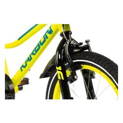 Rower dziecięcy KARBON Jazz 16 cali dla chłopca Limonkowy