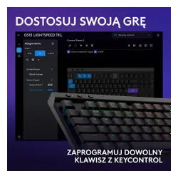 Klawiatura mechaniczna Logitech G515 LIGHTSPEED TKL Czarny