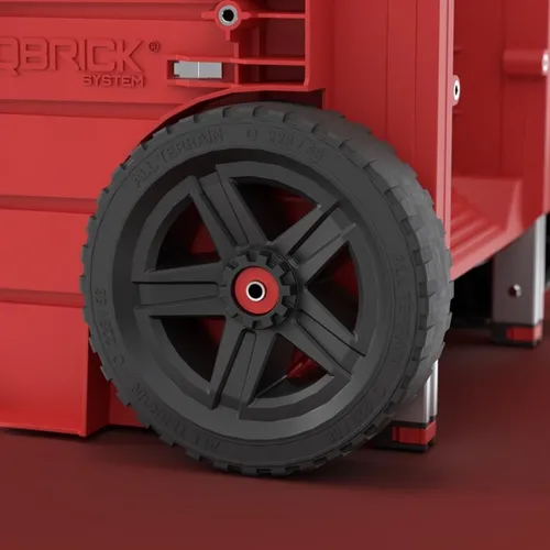 Skrzynka narzędziowa QBRICK System PRO Cart 2.0 Plus Drawer 3 Red Ultra HD Custom