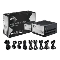 Zasilacz MSI Pro A850PL PCIE5 850W 80 Plus Platinum