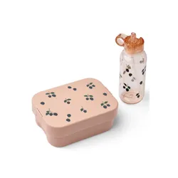 Zestaw lunchbox + butelka Liewood Chelsey Lunchbox Set - berry / pale tuscany