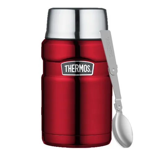 Termos na jedzenie z łyżką Thermos Stainless King 710 ml - red